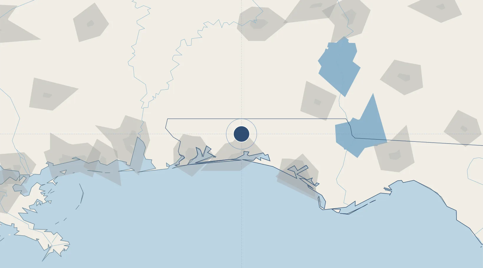 Location of KCEW
