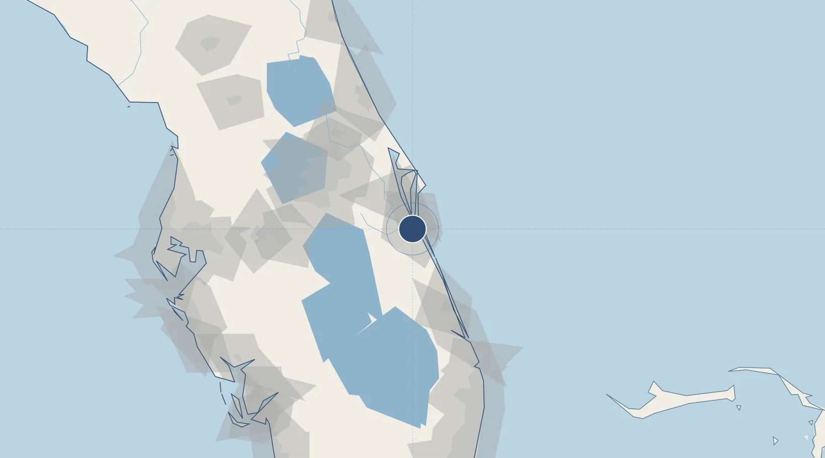 Location of KMLB