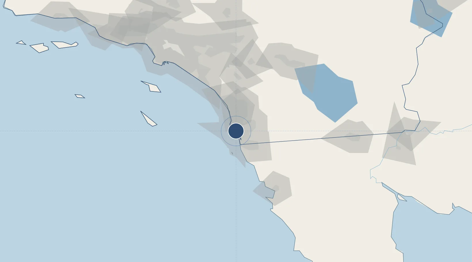 Location of KSAN