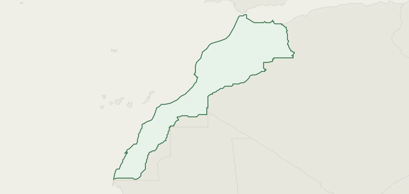 Country infrastructure map