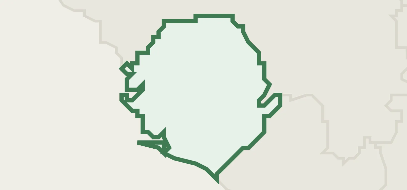 Country infrastructure map