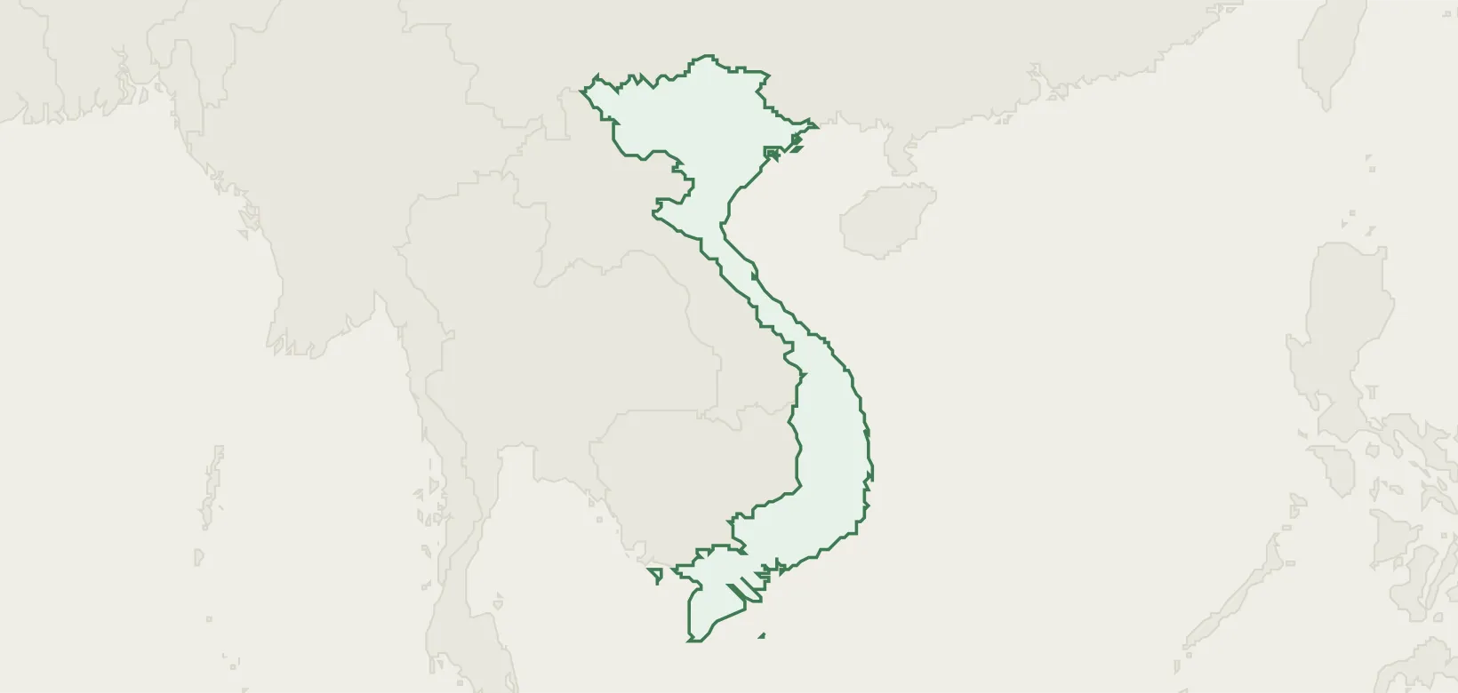 Country infrastructure map