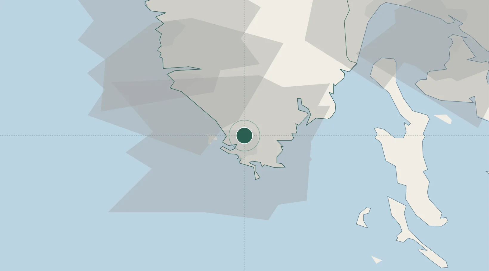 Location of HRGLZ