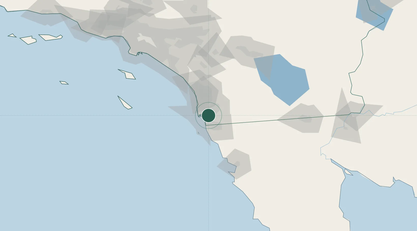 Location of USSAN