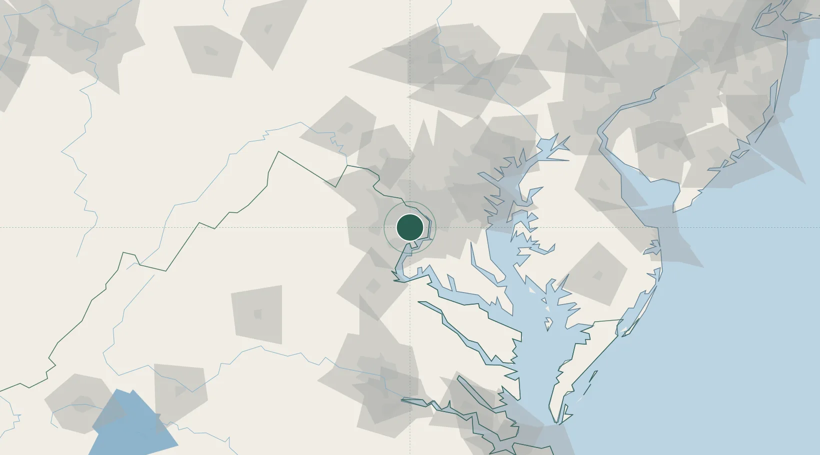 Location of USVBW