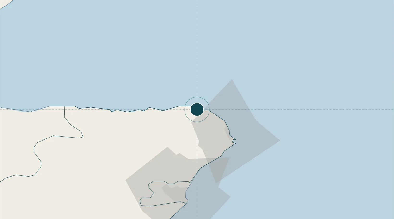 Location of GBFRB